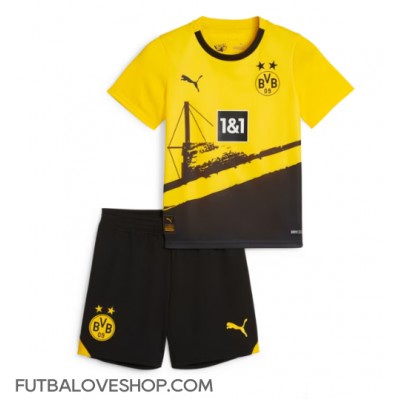 Dres Borussia Dortmund Domáci pre deti 2023-24 Krátky Rukáv (+ trenírky)